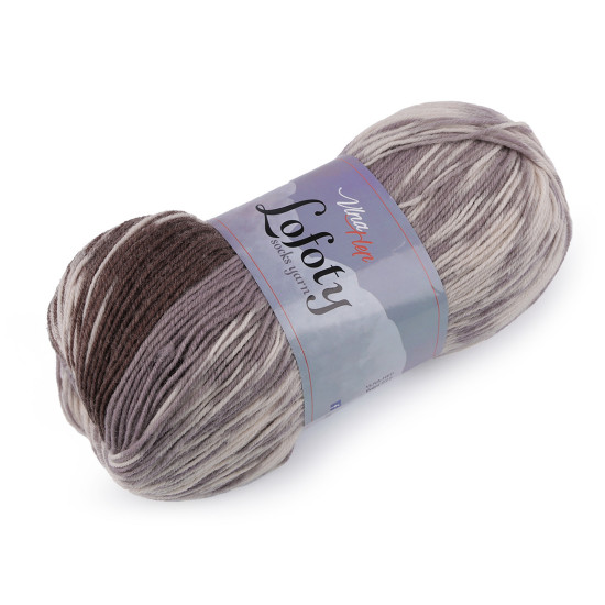 Hilo para calcetines con diseño propio 100 g lofoty - Beige claro (1 Pieza) Hilo para calcetines con diseño propio 100 g lofoty - Beige claro (1 Pieza)