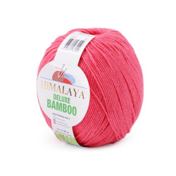 Pletací příze deluxe bamboo 100 g - Korálová (1 Kus)