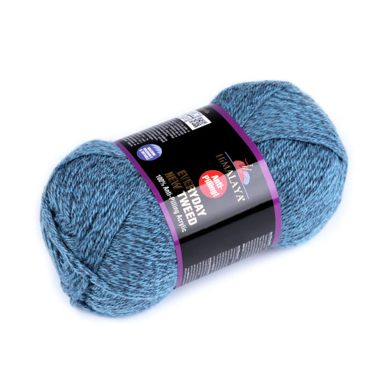 Příze pletací everyday new tweed 100 g - Modrá (1 Kus)