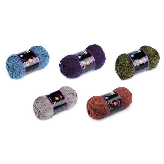 Příze pletací everyday new tweed 100 g - Modrá (1 Kus)