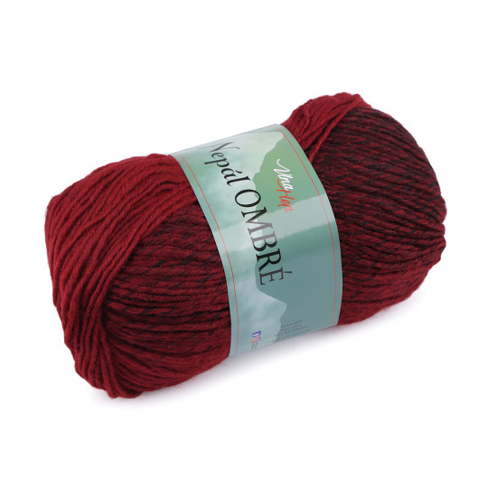 Kötő fonal nepál ombré 100 g - Rozsdavörös (1 Darab)