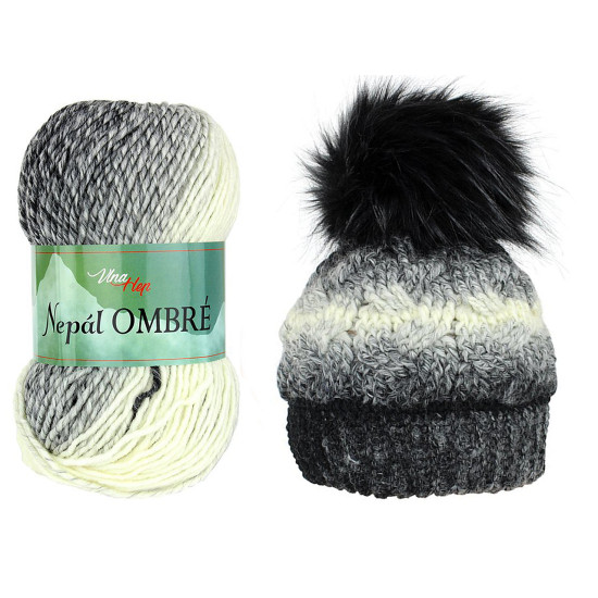 Kötő fonal nepál ombré 100 g - Rozsdavörös (1 Darab)