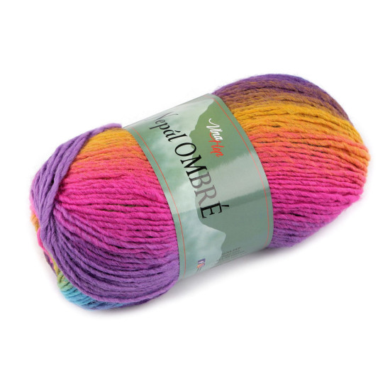 Kötő fonal nepál ombré 100 g - Rozsdavörös (1 Darab)