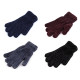 Gants chenille pour homme - Bleu fonçé (1 Paire) Gants chenille pour homme - Bleu fonçé (1 Paire)