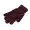 Chenille-handschuhe für herren - Braun (1 Paar)