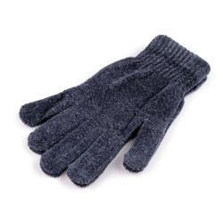Gants chenille pour homme - Gris (1 Paire)