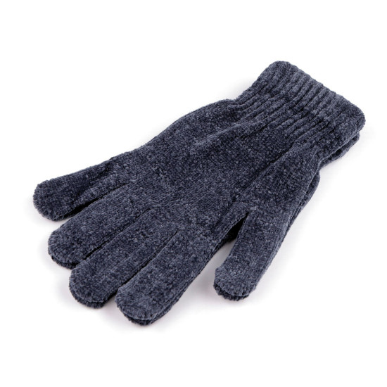 Gants chenille pour homme - Bleu fonçé (1 Paire) Gants chenille pour homme - Bleu fonçé (1 Paire)