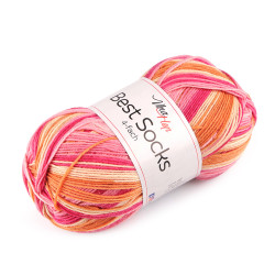 Hilo para tejer calcetines, best socks 100 g - Rosa (1 Pieza)