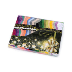 Embroidery yarn mouline type, diamond set 50 pcs/8 m - Mix (200 Pieces)