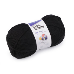 Hilo para tejer lada luxus 100 g - Negro (1 Pieza)
