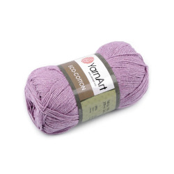 Knitting yarn eco-cotton 100 g - Lightest purple (1 Piece)