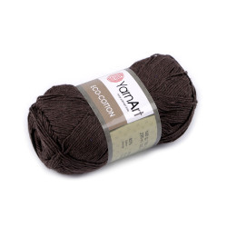 Knitting yarn eco-cotton 100 g - Brown (1 Piece)