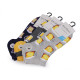 Men's cotton ankle socks beer - Gray (3 Pairs) Men's cotton ankle socks beer - Gray (3 Pairs)
