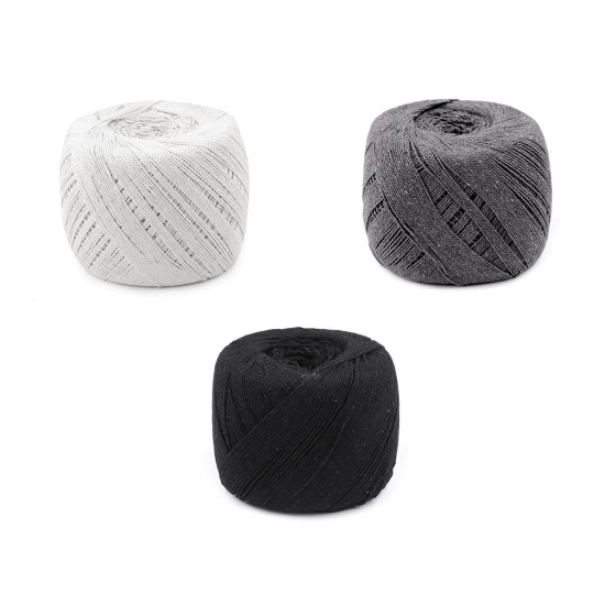 Bavlněná příze macrame ø1,5-2 mm rozčesávací - Bílá přírodní (3 Kusy) Bavlněná příze macrame ø1,5-2 mm rozčesávací - Bílá přírodní (3 Kusy)