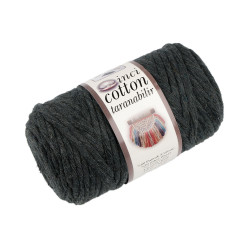 Recycled cotton macrame yarn ø5 mm, combing - Dark grey (1 Piece)
