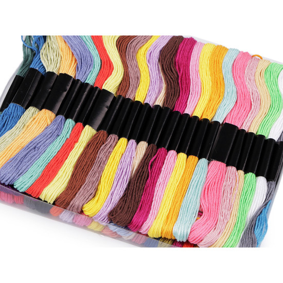 Embroidery yarn mouline type, grus, set 50 pcs/8 m - Mix (50 Pieces) Embroidery yarn mouline type, grus, set 50 pcs/8 m - Mix (50 Pieces)