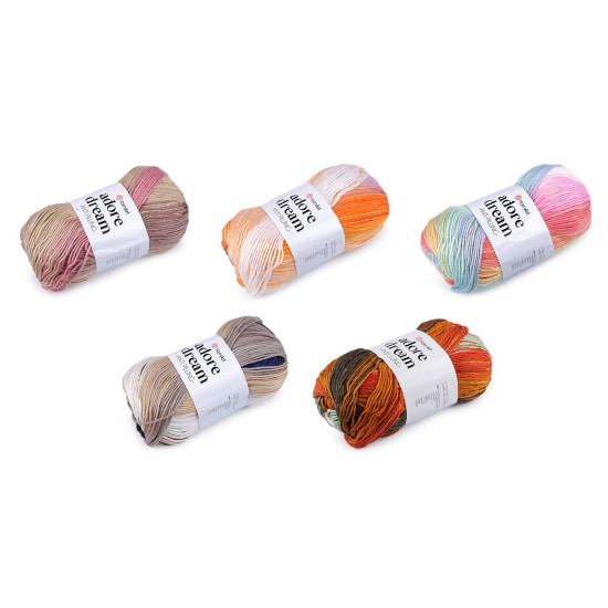 Włóczka adore dream 100 g - Błękitny (1 Sztuka) Włóczka adore dream 100 g - Błękitny (1 Sztuka)