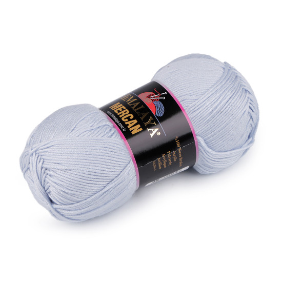 Pelote de laine mercan, 100 g - Bleu lumineux (1 Pièce) Pelote de laine mercan, 100 g - Bleu lumineux (1 Pièce)