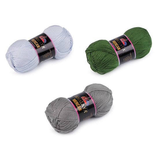 Pelote de laine mercan, 100 g - Bleu lumineux (1 Pièce) Pelote de laine mercan, 100 g - Bleu lumineux (1 Pièce)