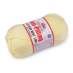 Knitting yarn everyday bebe lux 100 g - White yellow (1 Piece)