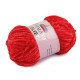 Chenille knitting yarn 100 g velvet - Red (1 Piece) Chenille knitting yarn 100 g velvet - Red (1 Piece)
