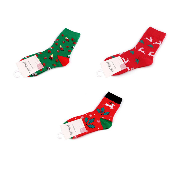 Christmas socks, emi ross - Red (3 Pairs) Christmas socks, emi ross - Red (3 Pairs)