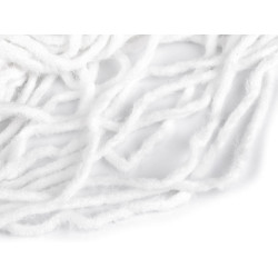 Ozdobny włochaty sznurek - White (1 Sztuka)