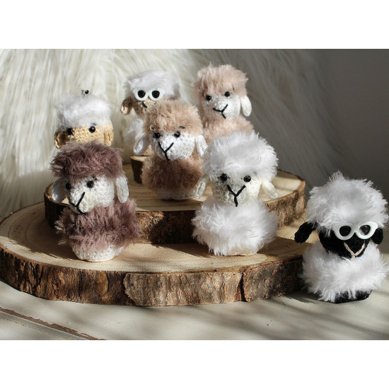 Knitting yarn mink 50 g - Brown (5 Pieces) Knitting yarn mink 50 g - Brown (5 Pieces)
