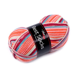 Hilo best socks para tejer 150 g - Coral rojo (1 Pieza)