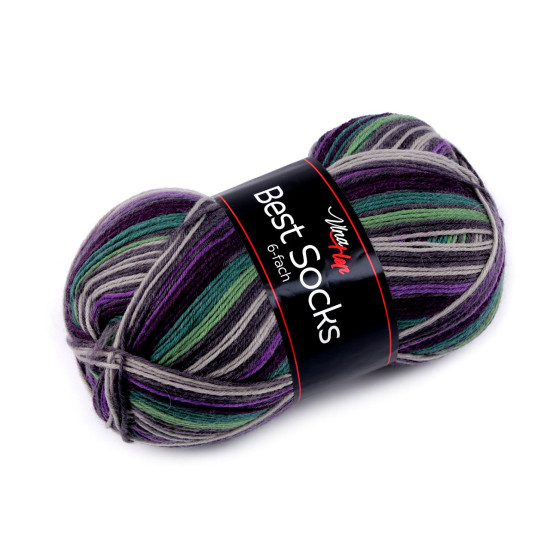 Hilo best socks para tejer 150 g - Violeta (1 Pieza) Hilo best socks para tejer 150 g - Violeta (1 Pieza)