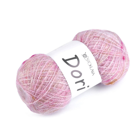 Pletacia mohérová priadza s nopkami dori 100 g - Béžová svetlá (1 Kus) Pletacia mohérová priadza s nopkami dori 100 g - Béžová svetlá (1 Kus)