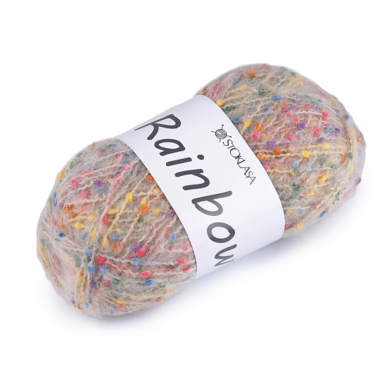 Mohair-strickgarn rainbow, 100 g - Khaki (1 Stück) Mohair-strickgarn rainbow, 100 g - Khaki (1 Stück)