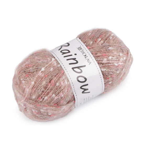 Mohair-strickgarn rainbow, 100 g - Khaki (1 Stück) Mohair-strickgarn rainbow, 100 g - Khaki (1 Stück)