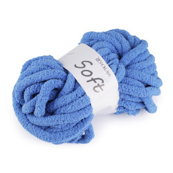 Chenille knitting yarn soft 250 g - Baby blue (1 Piece)
