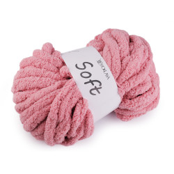 Chenille knitting yarn soft 250 g - Powder (1 Piece)