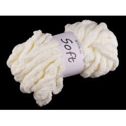 Chenille knitting yarn soft 250 g - Creamy light (1 Piece)