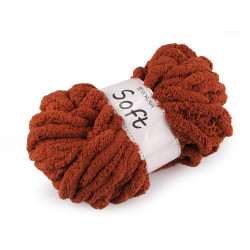 Chenille knitting yarn soft 250 g - Rusty medium (1 Piece)