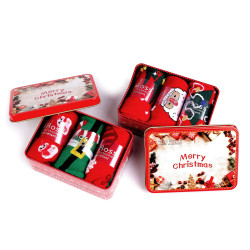 Caja de hojalata con calcetines navideños emi ross© - Mezcla aleatoria (3 Pares)