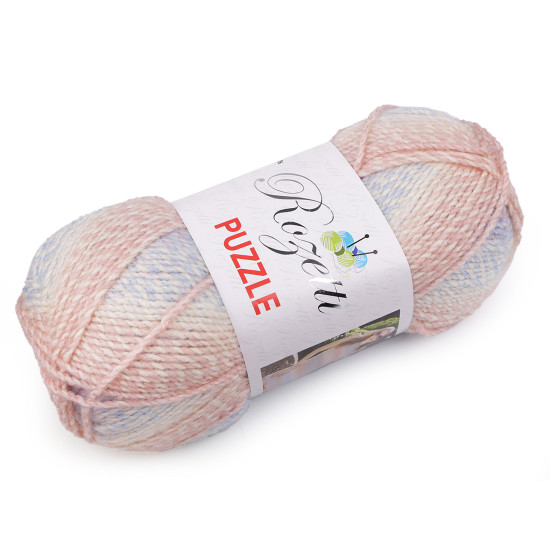 Pelote de laine rozetti puzzle, 200 g - Poudre (3 Pièces)
