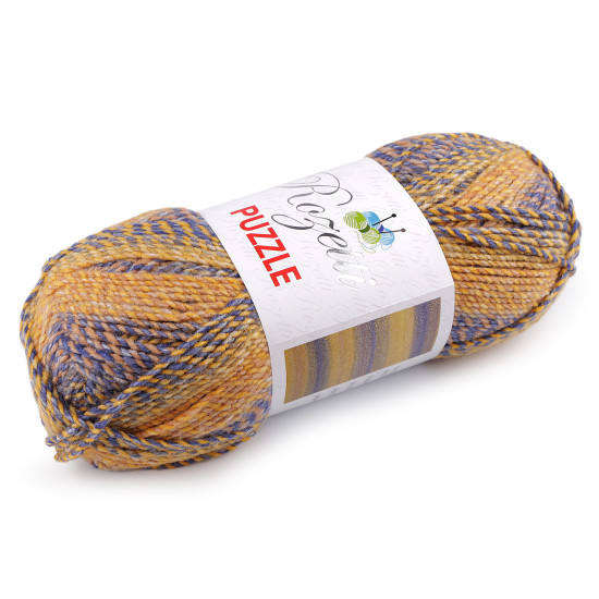 Pelote de laine rozetti puzzle, 200 g - Poudre (3 Pièces)