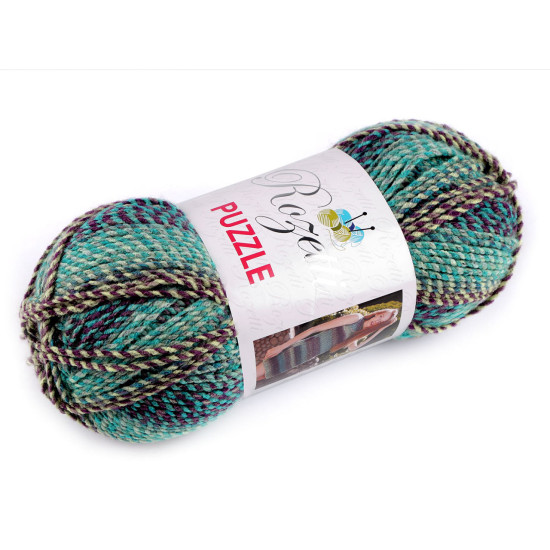 Pelote de laine rozetti puzzle, 200 g - Poudre (3 Pièces)