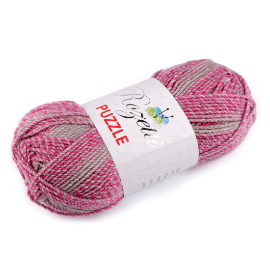 Pelote de laine rozetti puzzle, 200 g - Poudre (3 Pièces)