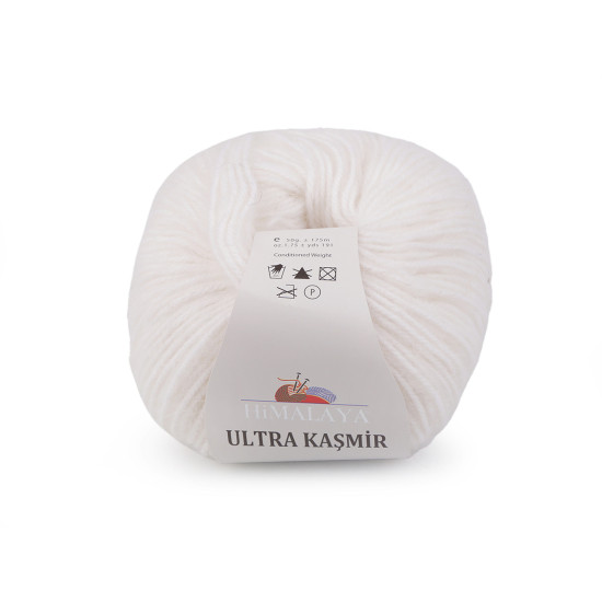 Włóczka ultra kasmir 50 g - White (10 Sztuki) Włóczka ultra kasmir 50 g - White (10 Sztuki)