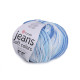 Pelote de laine jeans soft color, 50 g - Multicolore (10 Pièces) Pelote de laine jeans soft color, 50 g - Multicolore (10 Pièces)