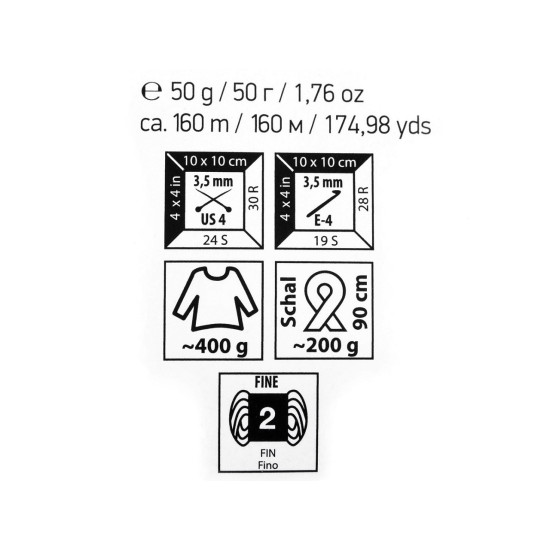 Pelote de laine jeans soft color, 50 g - Multicolore (10 Pièces) Pelote de laine jeans soft color, 50 g - Multicolore (10 Pièces)