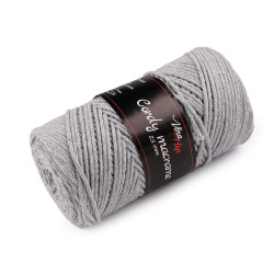 Knitting yarn cordy macrame 250 g - Lightgrey (1 Piece)