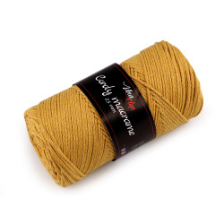 Knitting yarn cordy macrame 250 g - Mustard (1 Piece)