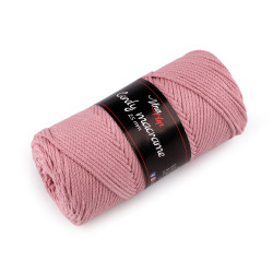 Kötőfonal cordy macrame 250 g - Fáradtrózsaszín világos (1 Darab)