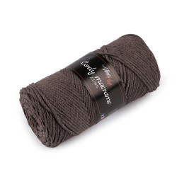 Knitting yarn cordy macrame 250 g - Brown coffee (1 Piece)