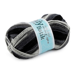 Pelote de laine lady batik de luxe, 100 g - Gris (1 Pièce)